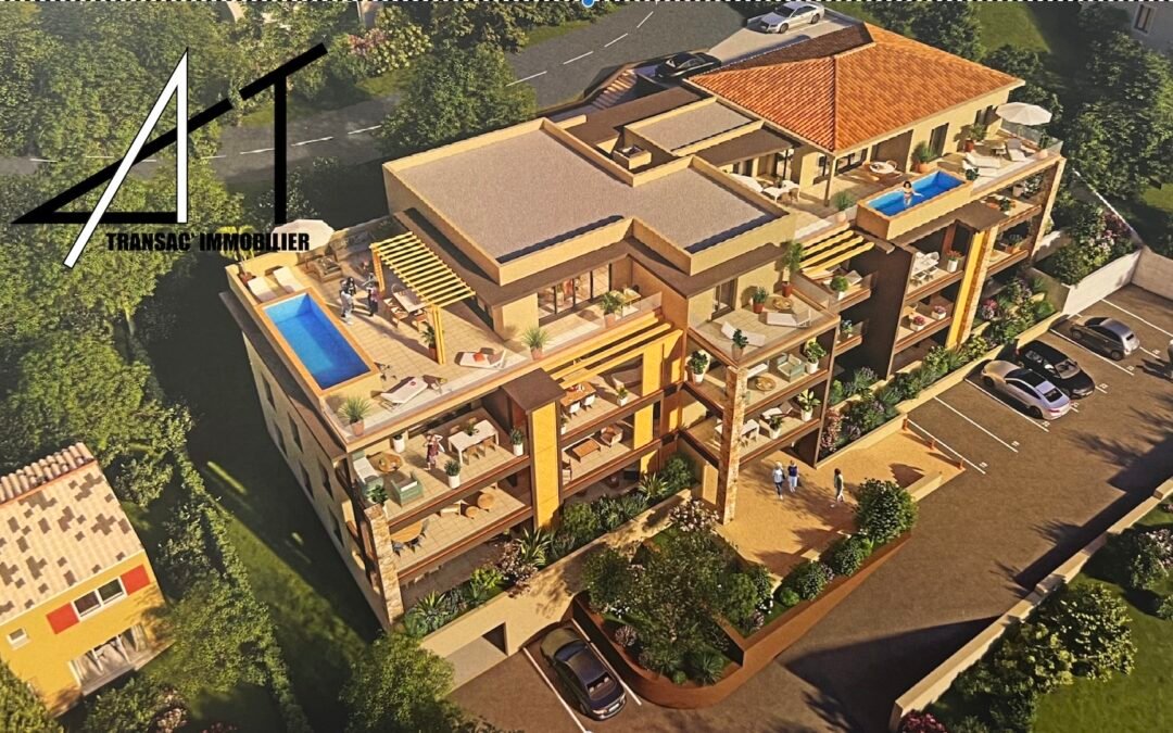 Nouvelle résidence vue mer avec appartements et villas de toit