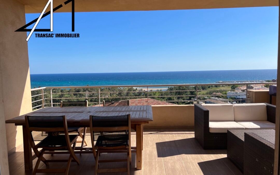 Appartement T4 avec magnifique vue mer au coeur de SOLENZARA